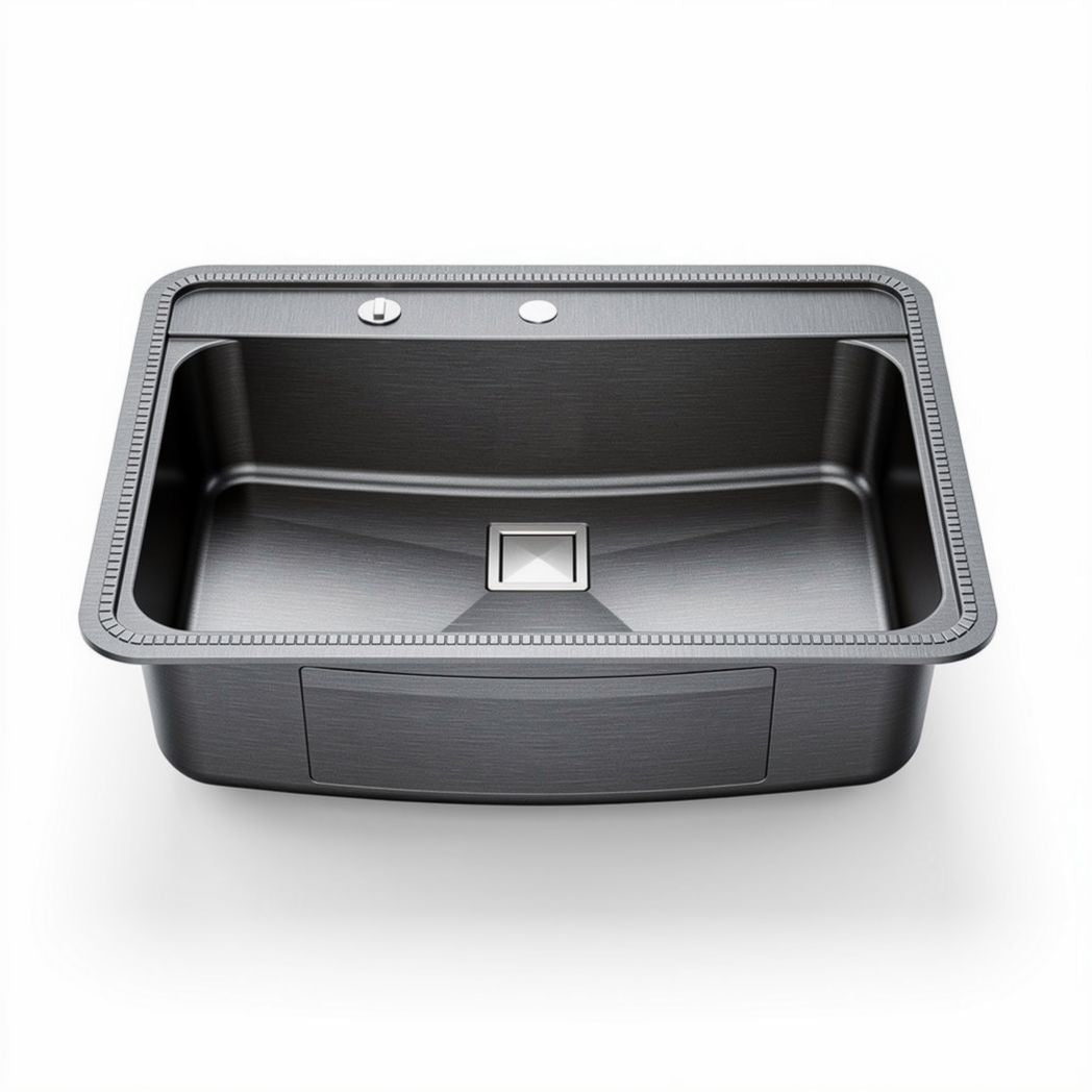 Stainless steel undermount kitchen sink 30 x 18 x 10 inch with brushed finish